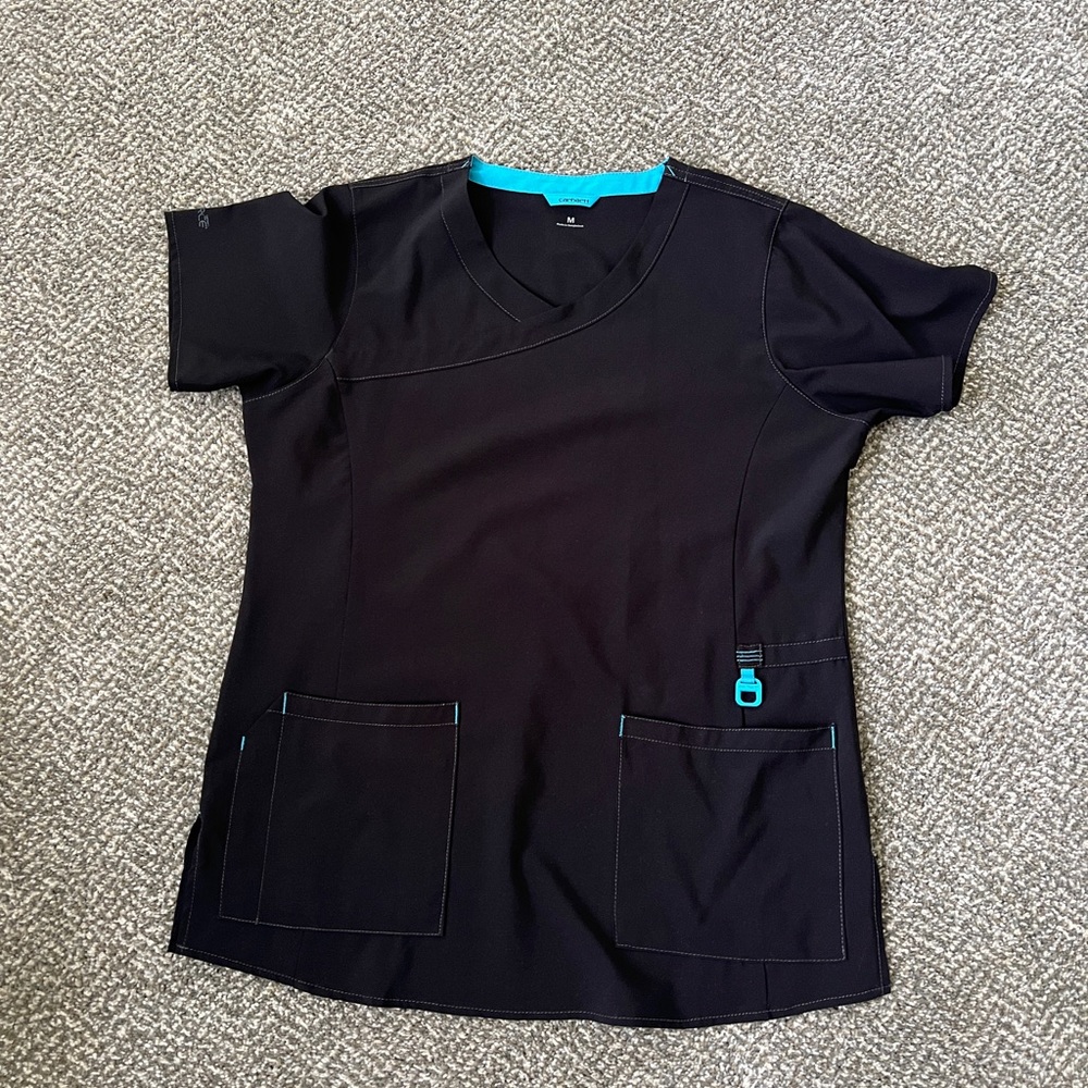 Carhartt Scrub Top, Black, Medium